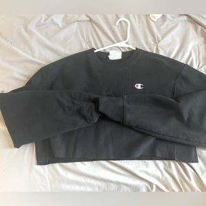 champion cropped crewneck